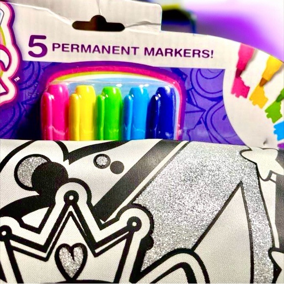 Glitterazzi unicorn messenger bag for children. Great project, color yourself! - Picture 3 of 3